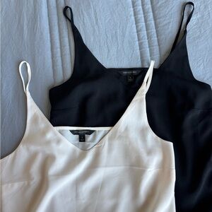 Banana Republic Black and White Camisoles